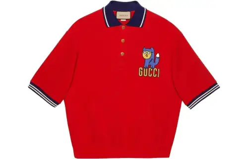 GUCCI FW22 Polo Shirt Men's Red