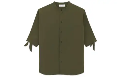 SAINT LAURENT Shirts Men's Olive Green Moderate