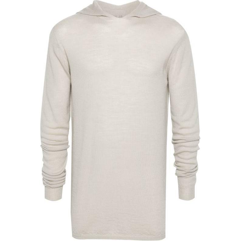 RICK OWENS Fine-knit Virgin Wool Hoodie