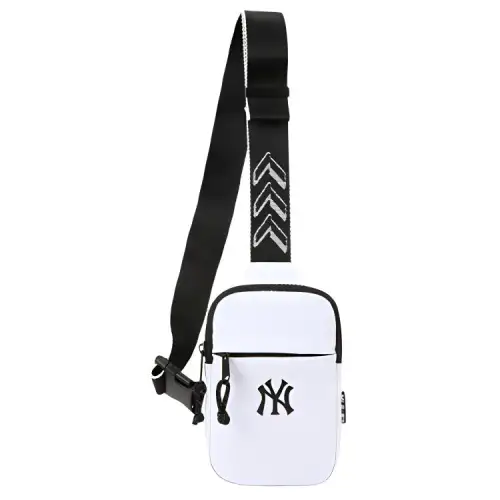 MLB Polyester Shoulder Bag, Crossbody Bag Mini Unisex White