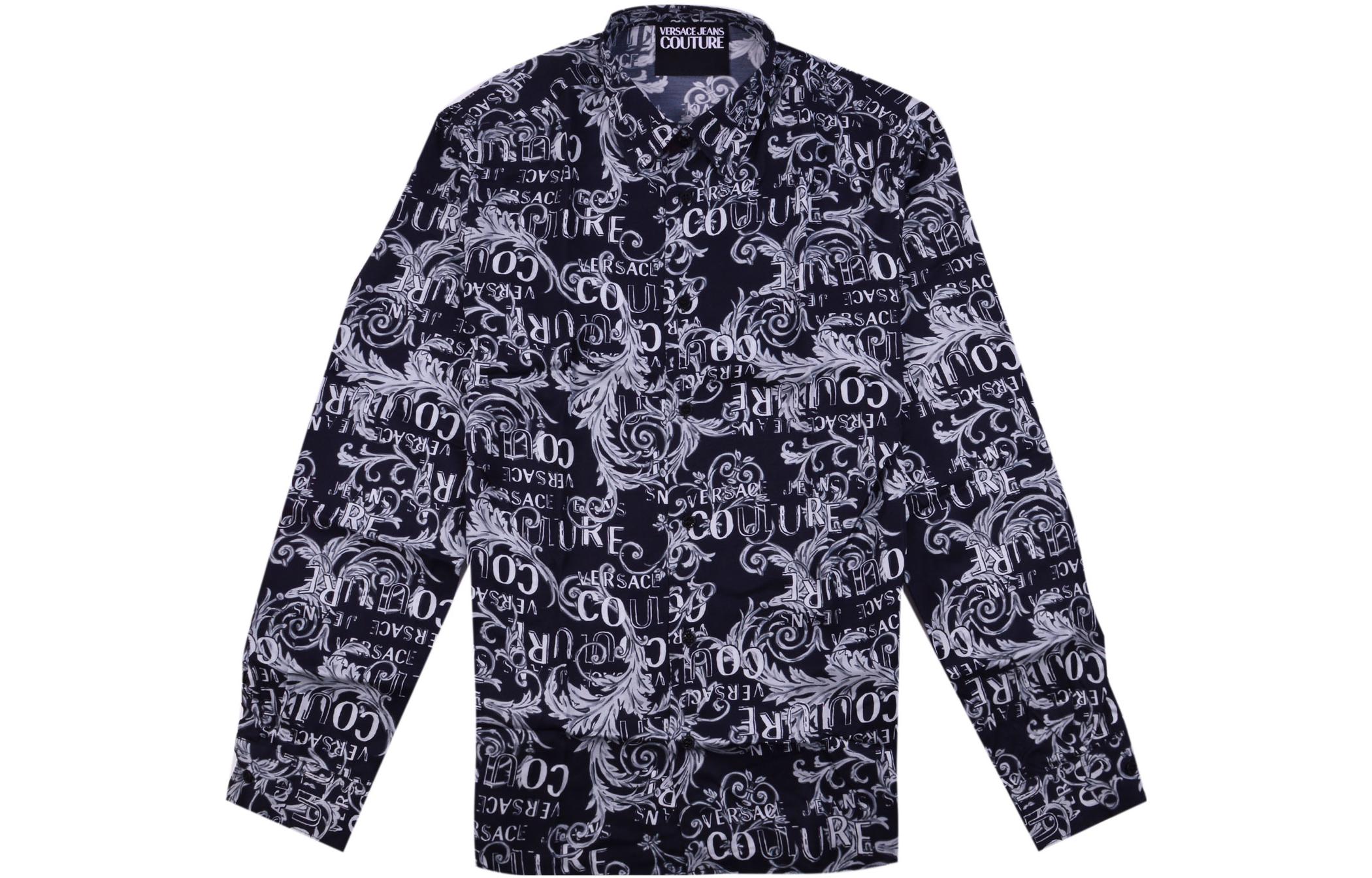 Мужская рубашка Versace VERSACE JEANS COUTURE SS23 (черная)
