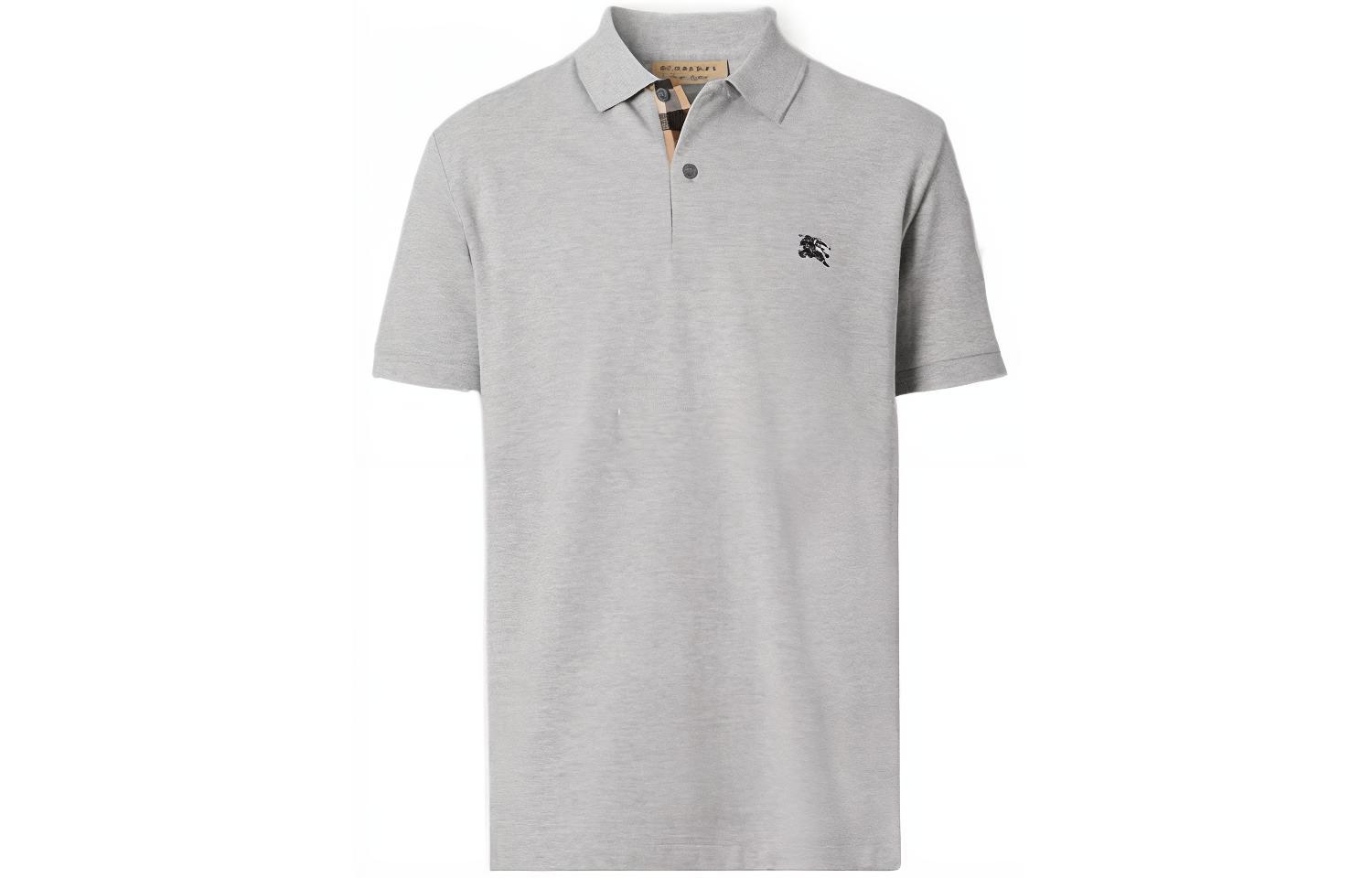 Мужская футболка Burberry Polo (серая)