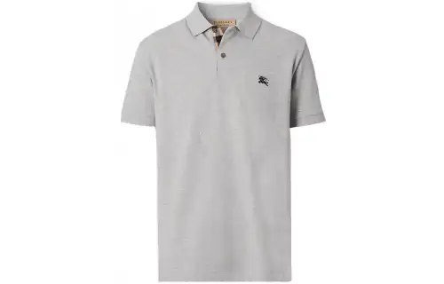 Burberry Oxford Logo Embroidered Polo