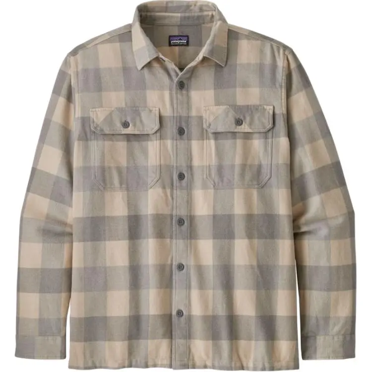 Patagonia Shirts Men's Khaki Lapel Moderate Straight Fit