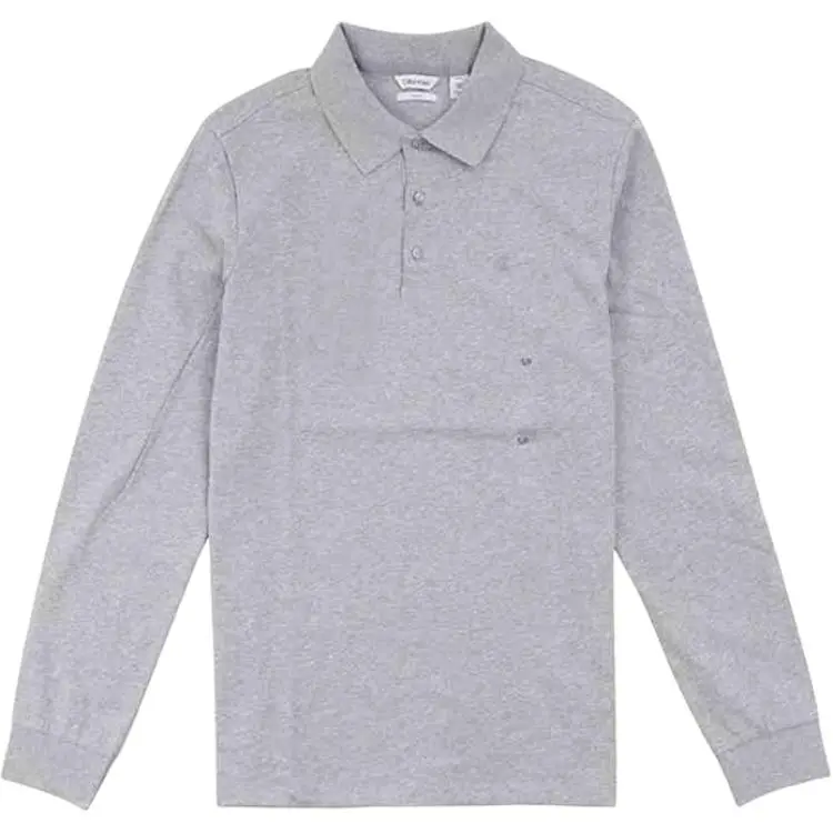 CALVIN KLEIN Polo Shirt Men's Light Gray