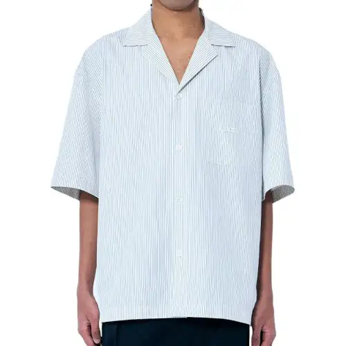 GUCCI Embroidered Striped Shirt