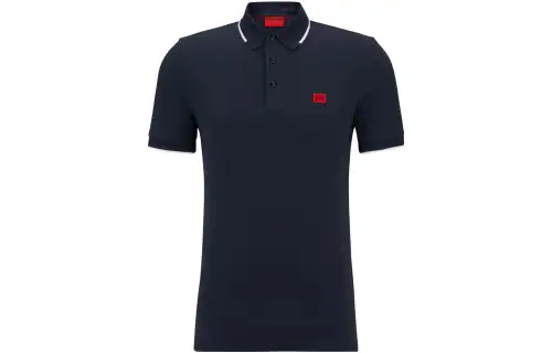 HUGO BOSS Polo, with your logo imprint, with short sleeve