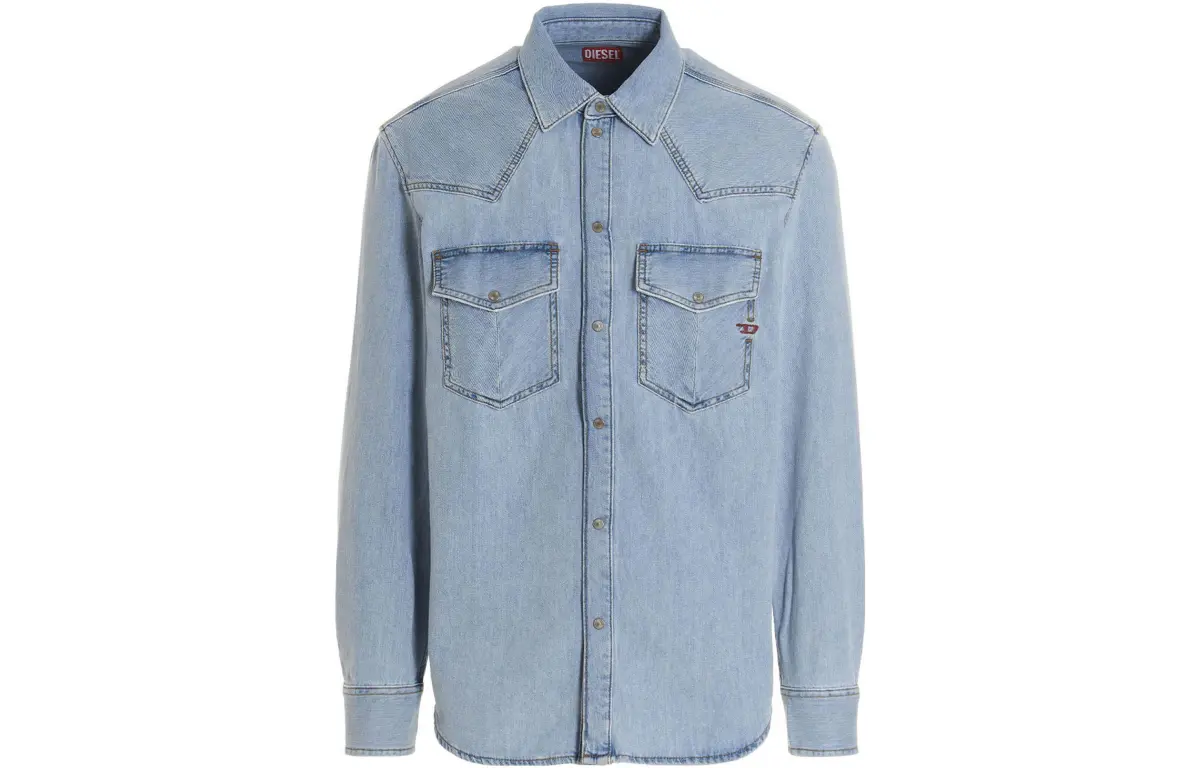 DIESEL FW22 Shirt Men's Light Blue