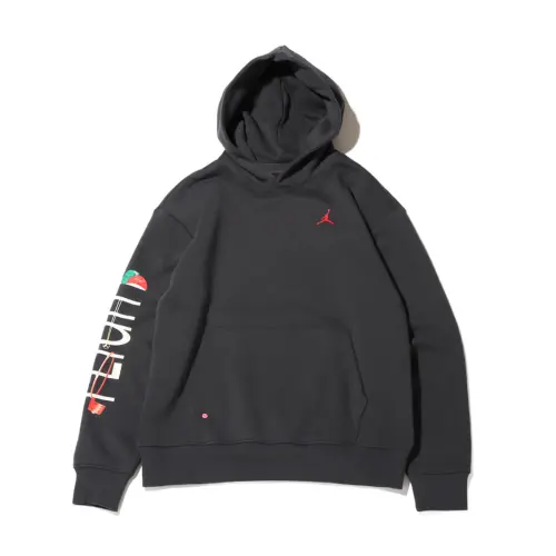 Jordan AIRTIST Sweatshirts Unisex Gray Hooded Moderate Regular