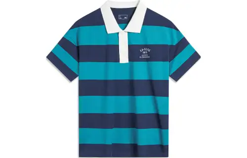 Li Ning Weekend Youth Polo Shirt Unisex Reef Cyan