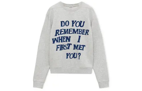 LOEWE SS24 Sweatshirt Unisex Gray