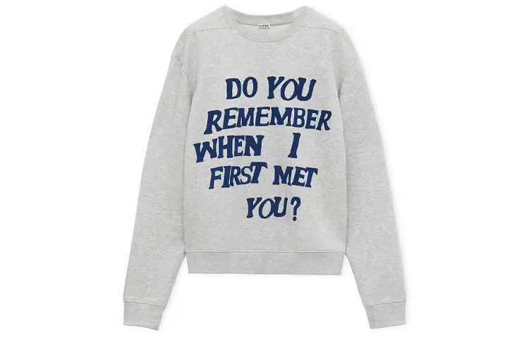LOEWE SS24 Sweatshirt Unisex Gray