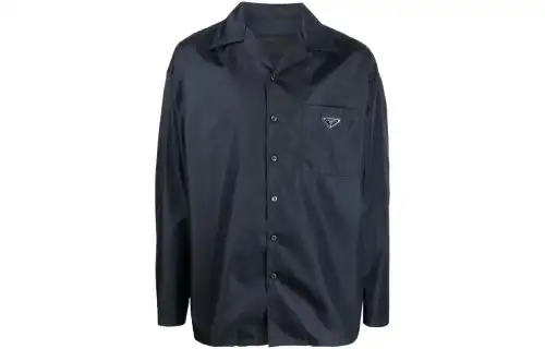 PRADA Shirts Men's Black Moderate Other