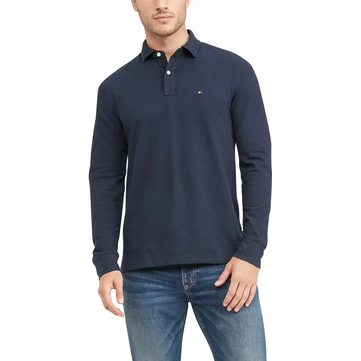 Tommy Hilfiger Polo Shirt Men's Navy Blue