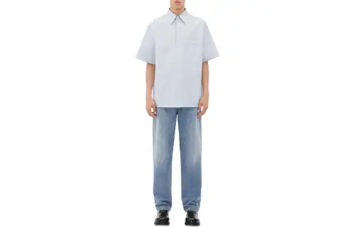Bottega Veneta Shirt Men's Light Blue