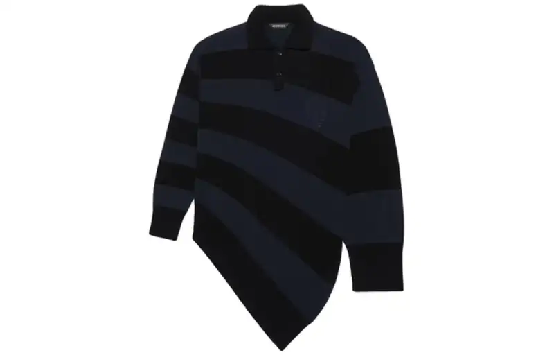 Balenciaga Polo Shirt Loose Fit Men's Black