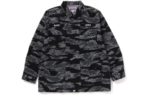Bape Tiger Camo Relaxed Fit Military Shirt