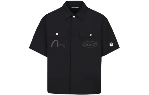 EVISU Shirts Men's Polo Collar Moderate Other