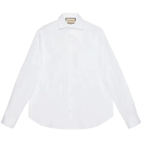 GG-embroidered cotton shirt