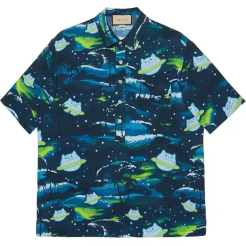 GUCCI Abstract Print Short sleeved Shirt