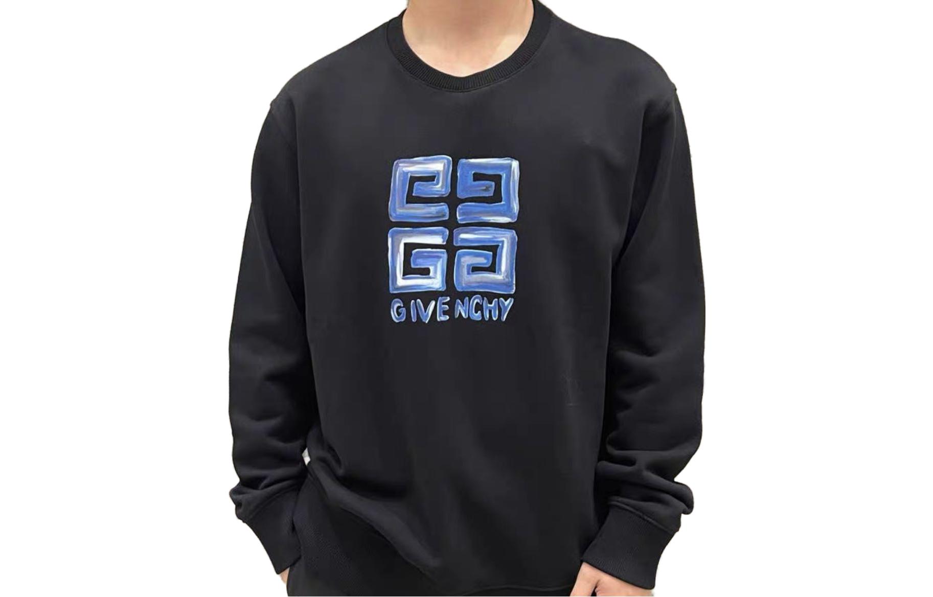 Мужские свитшот Givenchy FW23 Logo (черный)