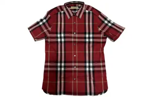Burberry Shirts Men's Red Lapel Moderate Other