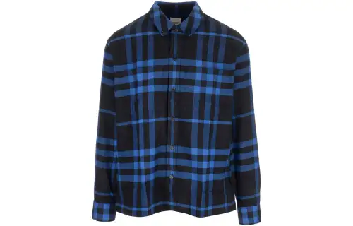 Burberry Shirts Men's Blue Moderate Other