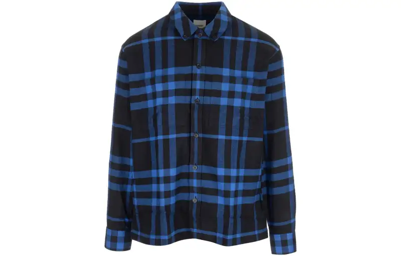 Burberry Shirts Men's Blue Moderate Other