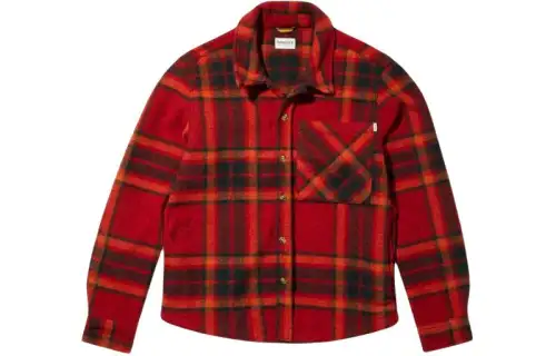 Timberland Shirts Men's Red Pointed Collar Moderate Other