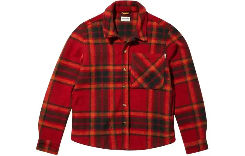 Timberland Shirts Men's Red Pointed Collar Moderate Other
