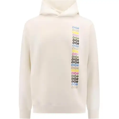 DIOR Homme Logo Printed Long Sleeved Hoodie