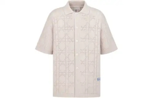 DIOR Shirts Men's Beige Lapel Moderate Other