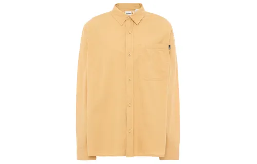 Timberland Shirts Men's Orange Pointed Collar Moderate Shirt