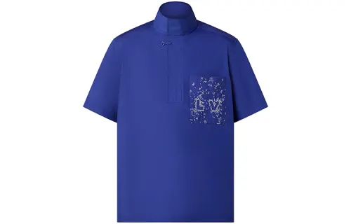 LOUIS VUITTON New Quarterly Products Of LV FW22 Shirt Men's Blue
