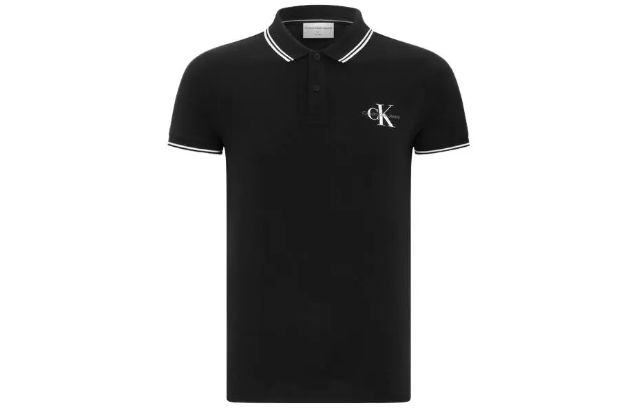 CALVIN KLEIN Polo Shirt Men's Black