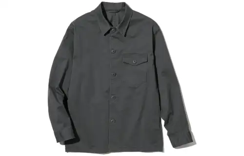 UNIQLO Shirts Men's Dark Gray Lapel Moderate Other