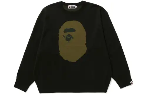 Bape Ape Head Jacquard Knit Sweater