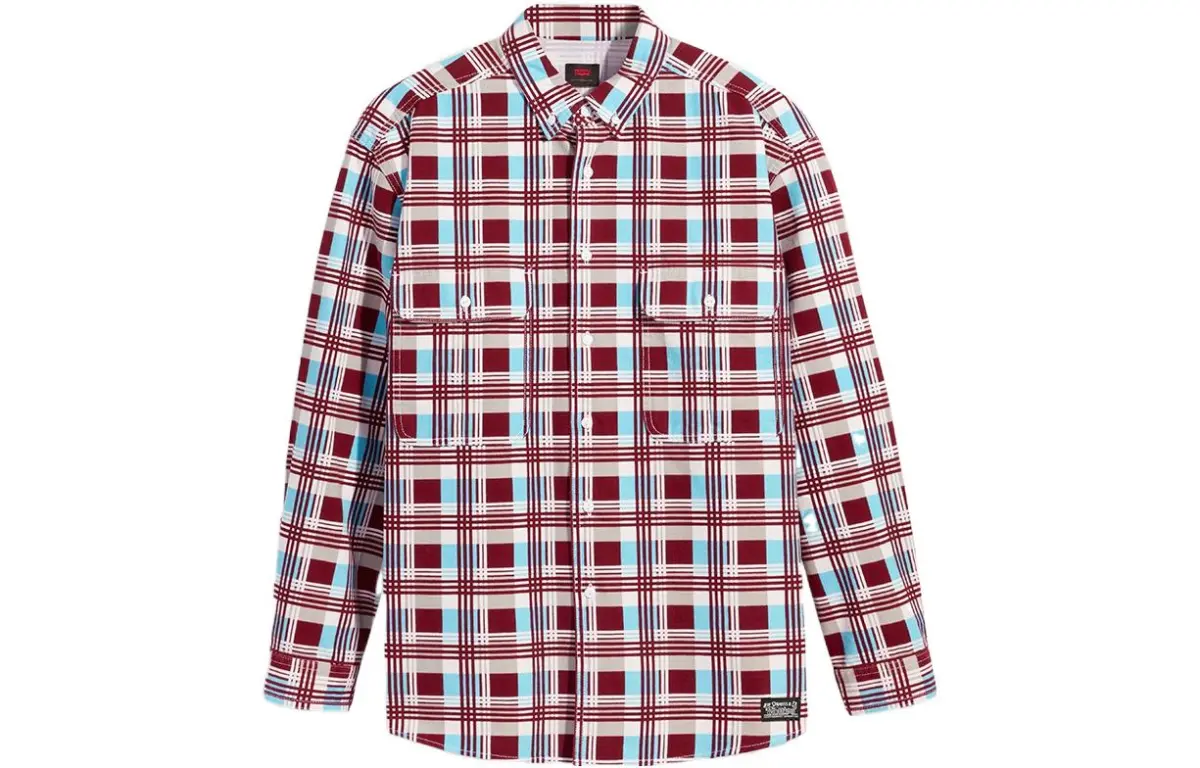 Levi's Shirts Men's Multicolor Lapel Moderate Straight Fit