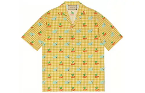 GUCCI X Harry Styles Co branded Shirt Men's Yellow