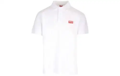 KENZO Logo Embroidered Short Sleeved Polo Shirt