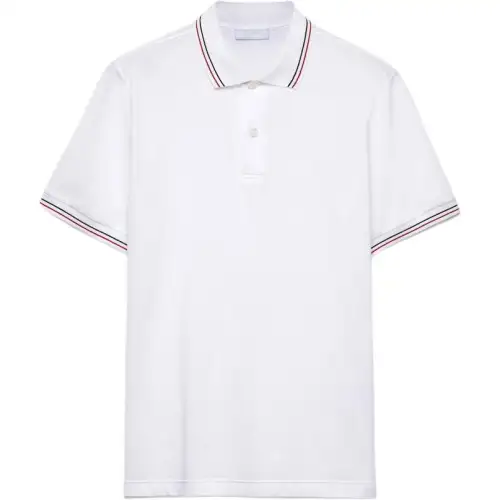 PRADA SS25 Polo Shirt Men's White