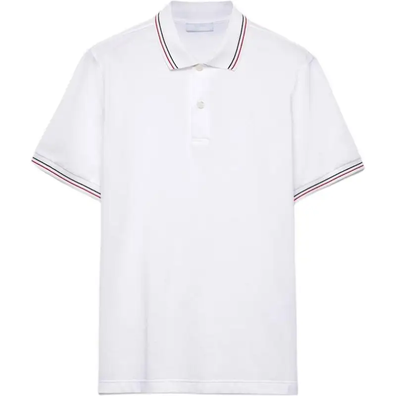 PRADA SS25 Polo Shirt Men's White