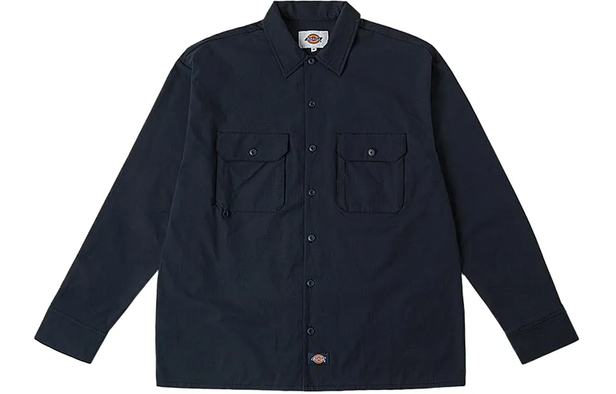 Dickies Shirts Unisex Pointed Collar Moderate Other