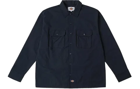 Dickies Shirts Unisex Pointed Collar Moderate Other