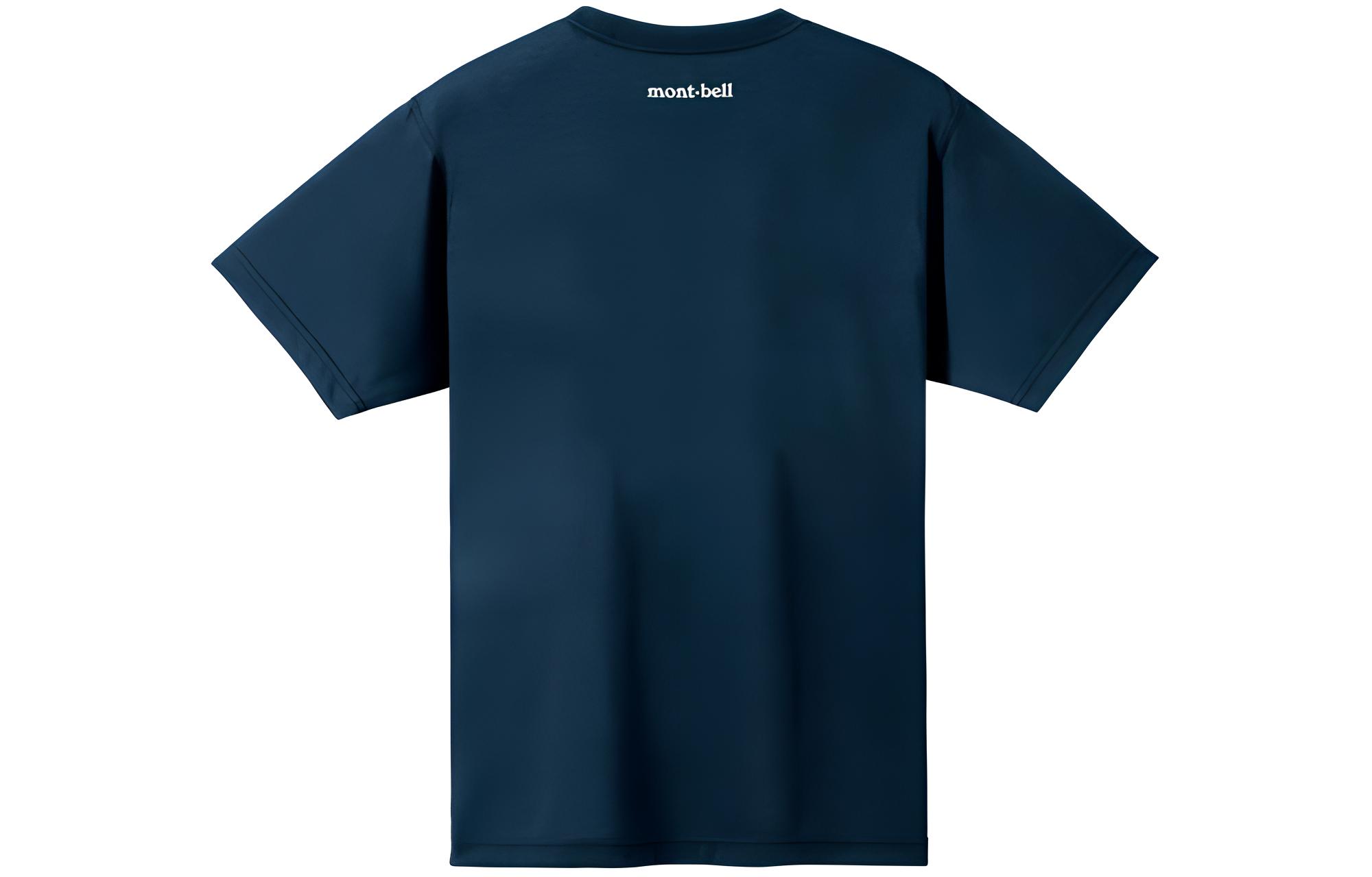 MONTBELL Quick Dry T Shirts Unisex Marine Blue
