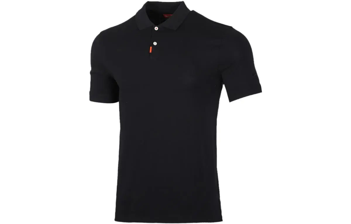 Nike Polo Shirts Men's Black Polo Collar Moderate Other