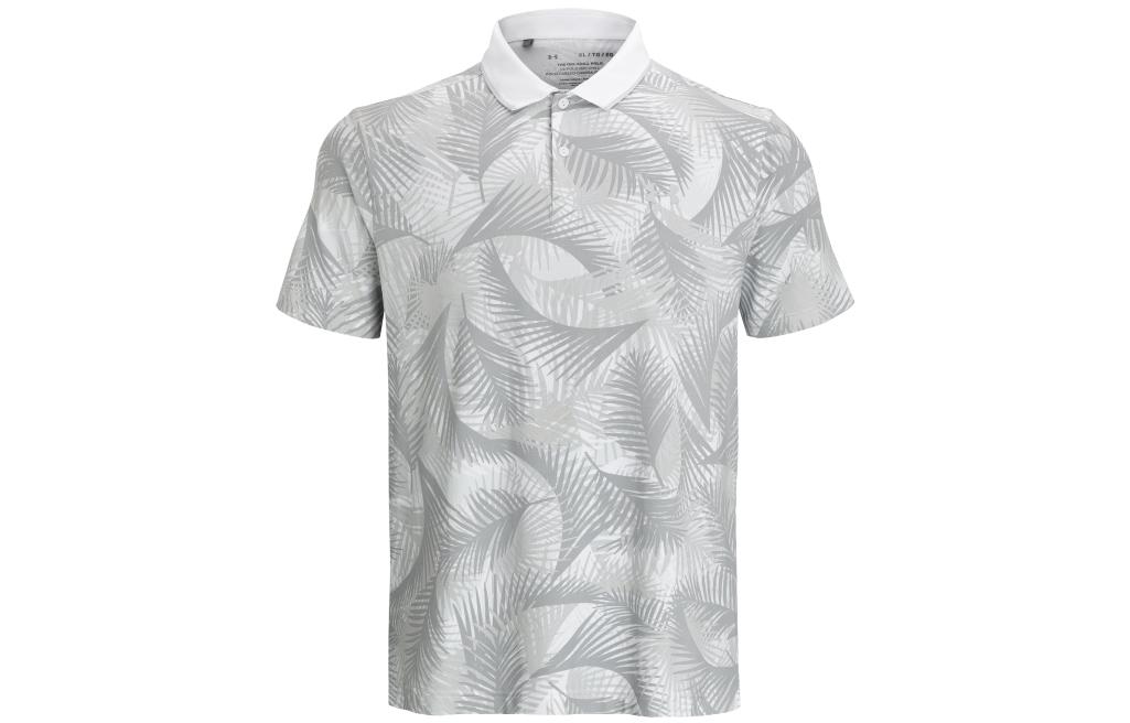 Under Armour Iso Chill Polo Shirts Men's White Polo Collar Moderate Straight Fit
