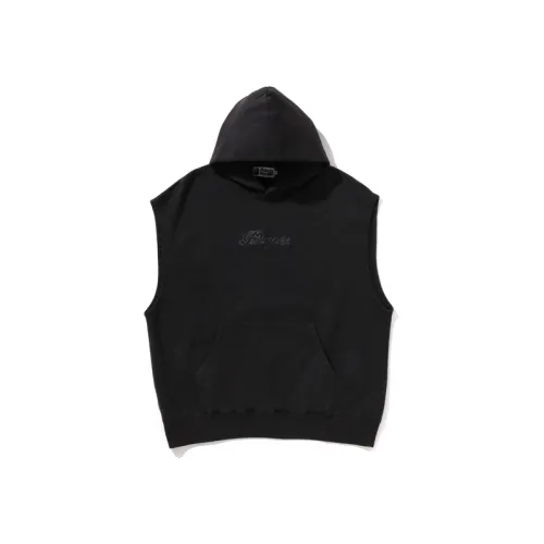 A BATHING APE Garment Dyed Sleeveless Hoodie