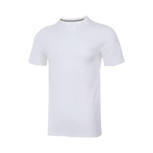 Jordan T Shirts Men's White Crew Neck Moderate Straight Fit