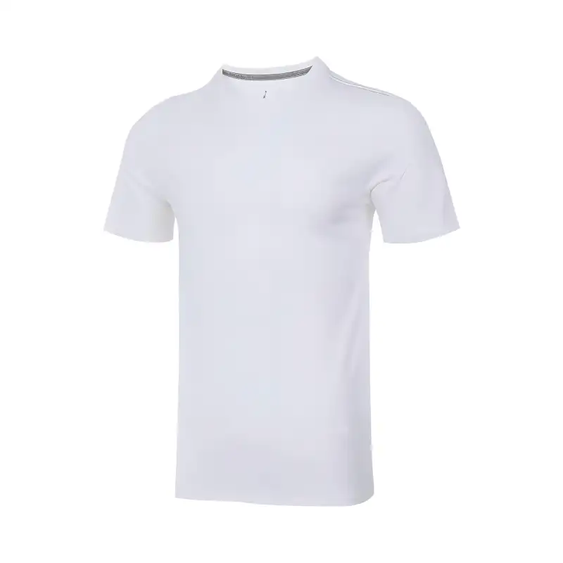 Jordan T Shirts Men's White Crew Neck Moderate Straight Fit
